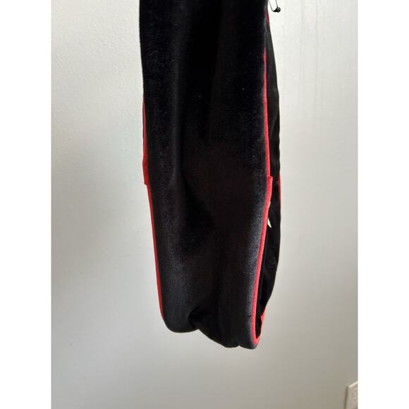 2* NEW Rebel Revolution Shoe Bag Black Velvet Red Retro Cheer Tennis Vacation - Picture 7 of 8